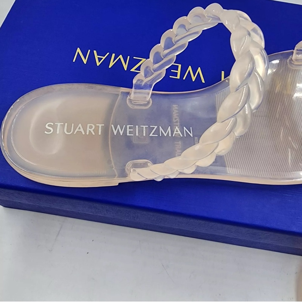 Stuart Weitzman Clear Braided Sandals - Picture 6 of 16